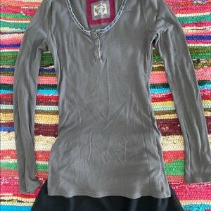 Grey Henley top!!